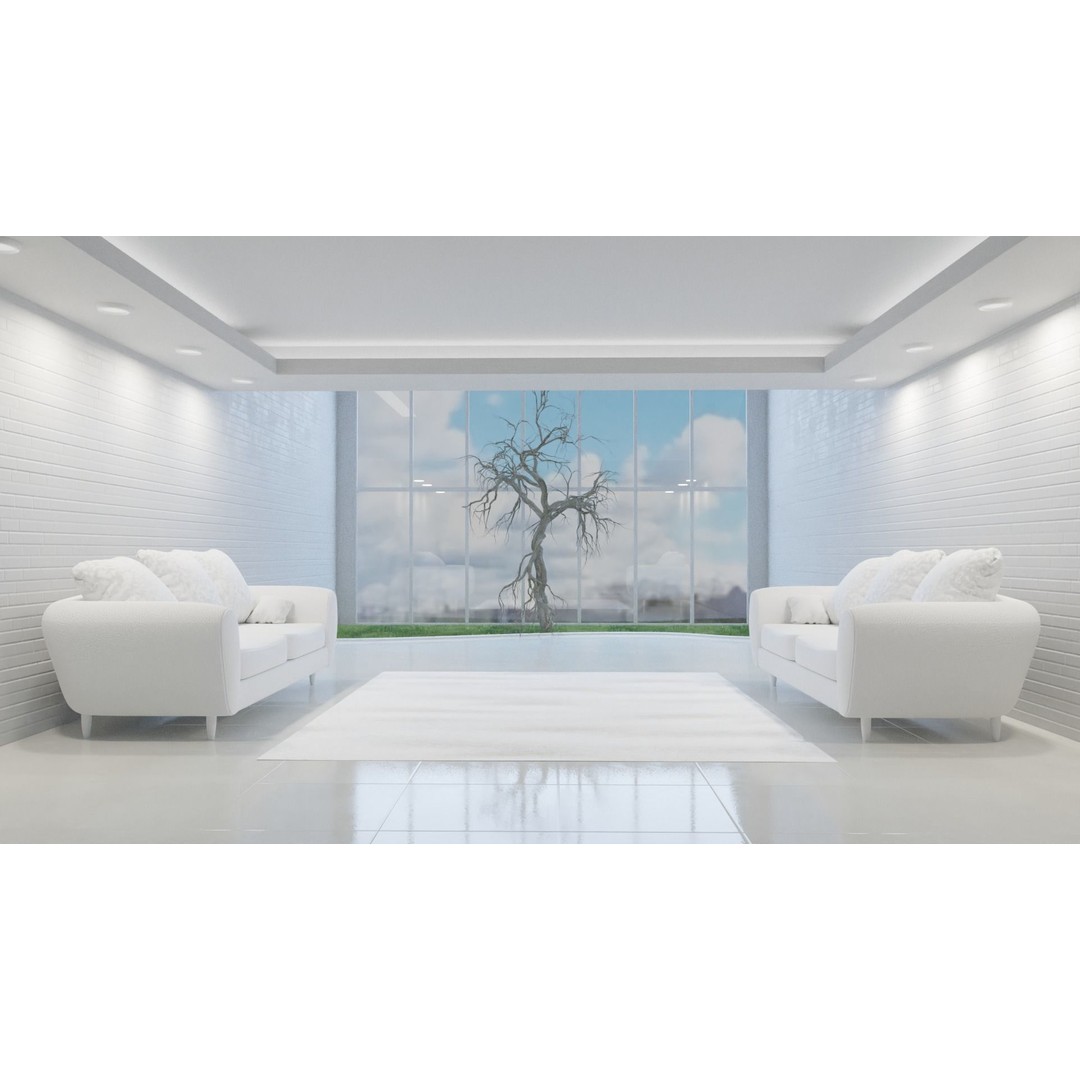 White Base Scenes Pack 3D Model – Architectural Showcase, Blender - View 8