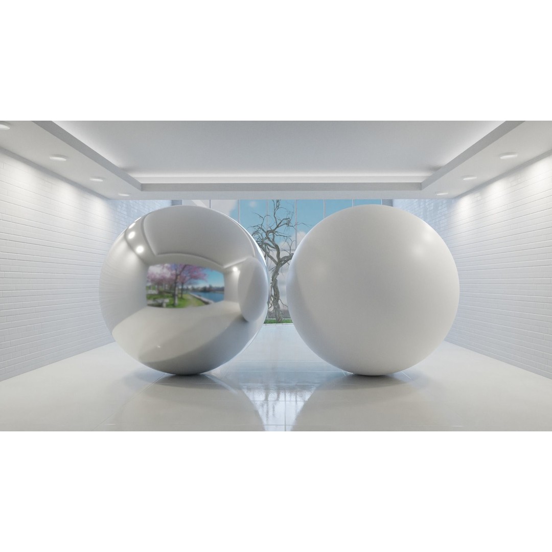 White Base Scenes Pack 3D Model – Architectural Showcase, Blender - View 9