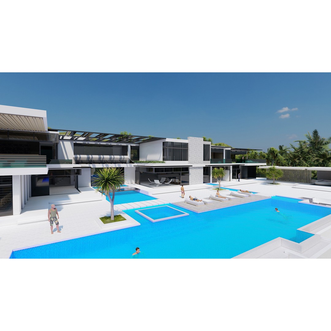 Modern Villa 3D Model – High-Quality Architectural Asset, FBX, OBJ, PBR - View 18