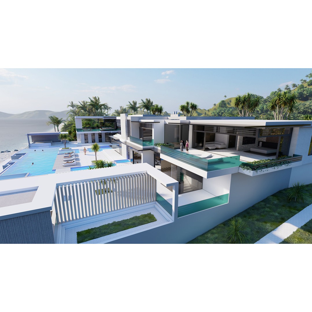 Modern Villa 3D Model – High-Quality Architectural Asset, FBX, OBJ, PBR - View 20