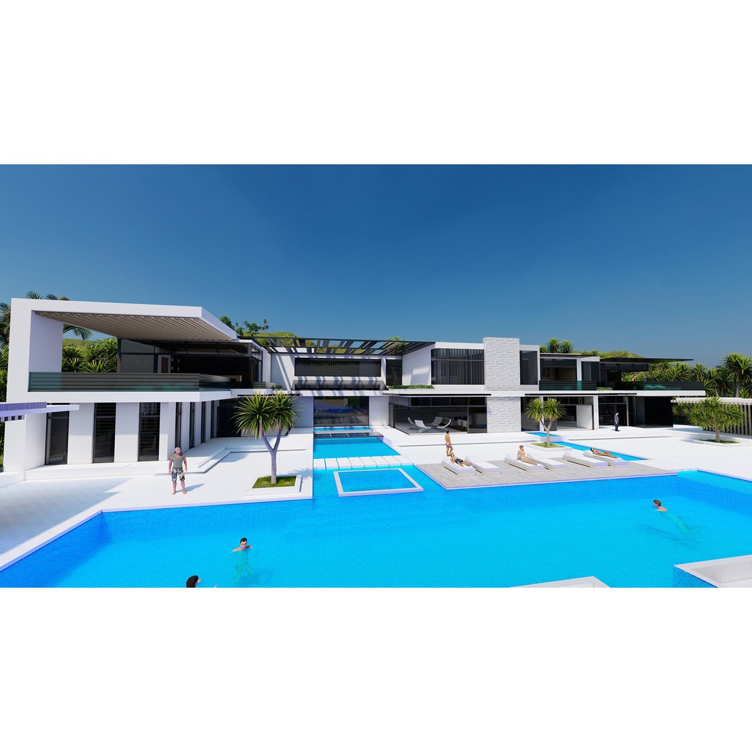 Modern Villa 3D Model – High-Quality Architectural Asset, FBX, OBJ, PBR - View 21