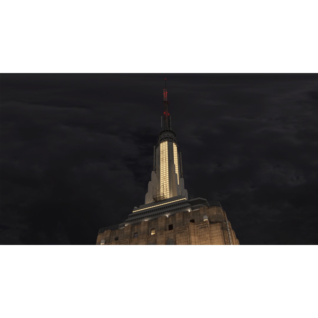 Empire State Building 3D Model – Low Poly Landmark Asset, FBX, OBJ - View 8