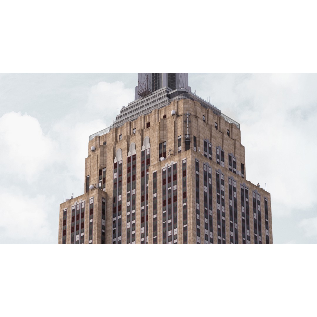 Empire State Building 3D Model – Low Poly Landmark Asset, FBX, OBJ - View 9