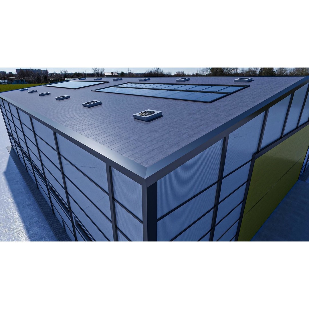 Warehouse 3D Model – High-Quality Hangar with Textures and Animation - View 19