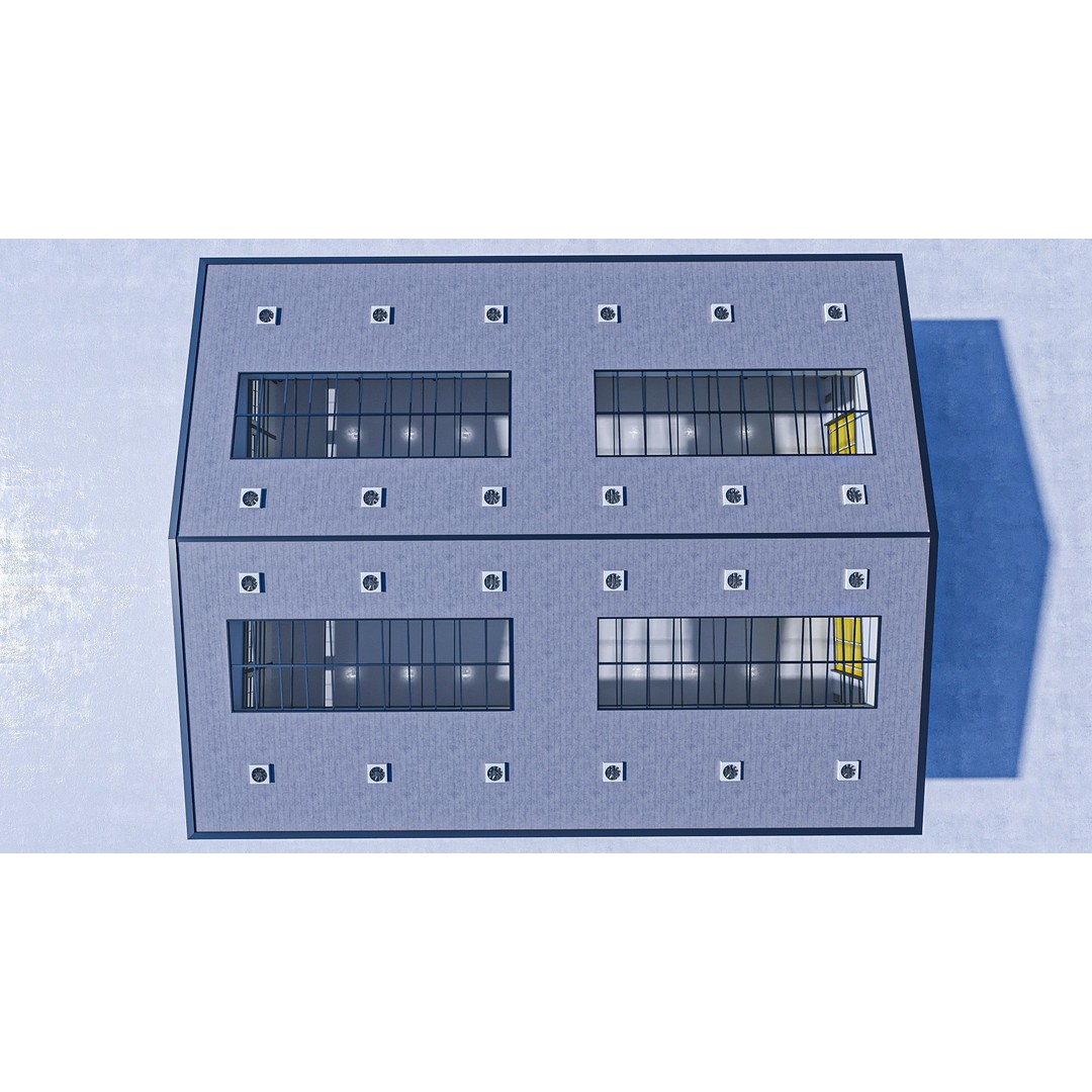 Warehouse 3D Model – High-Quality Hangar with Textures and Animation - View 20