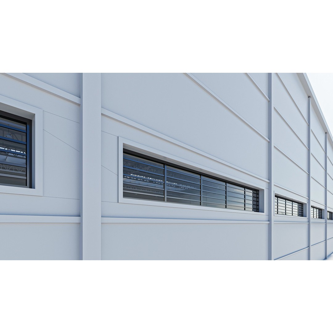 Warehouse 3D Model – High-Quality Hangar with Textures and Animation - View 30