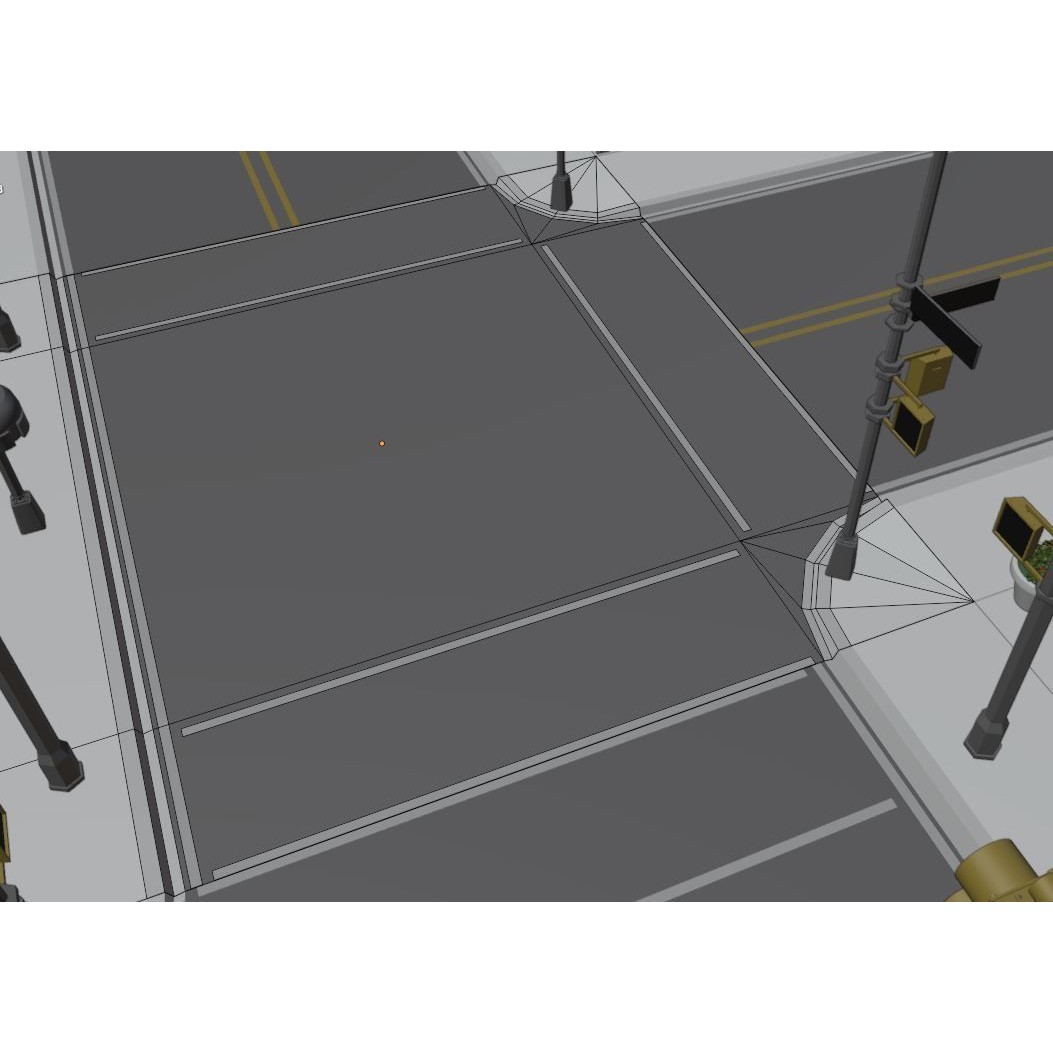 City Downtown Skyscraper - Low-Poly Game-Ready 3D Model - View 21