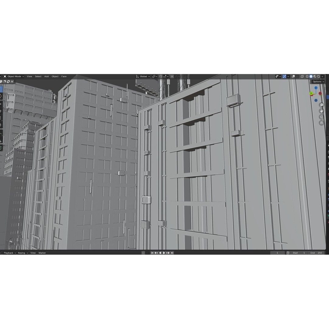 Modern City Street 3D Model – Realistic Urban Environment, Blender - View 18