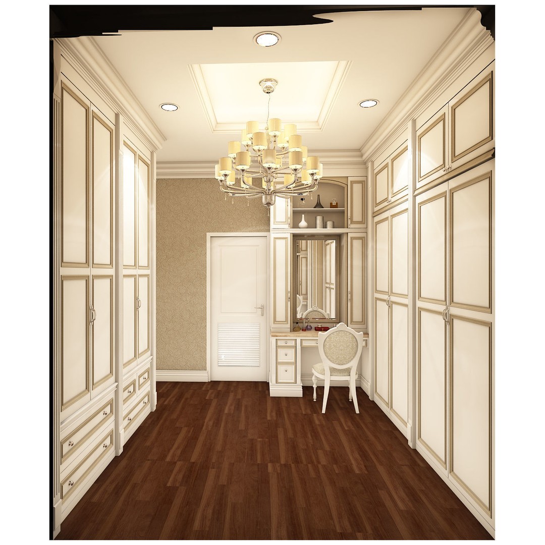 Luxurious Bedroom 3D Model – High Poly Interior Design, OBJ & FBX - View 6