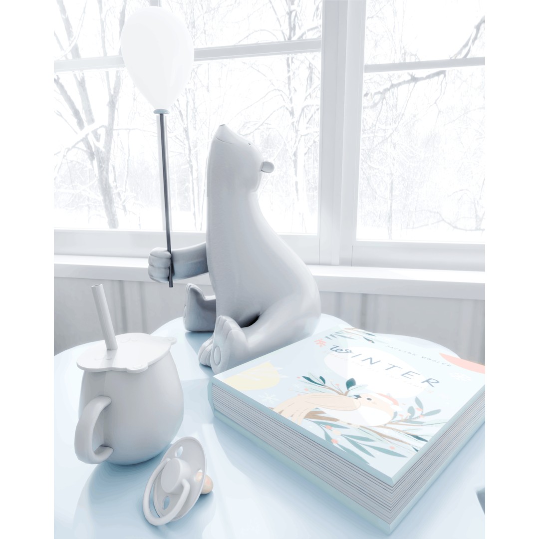 Winter Baby Room 3D Model – Realistic Blender Scene for Nursery - View 8