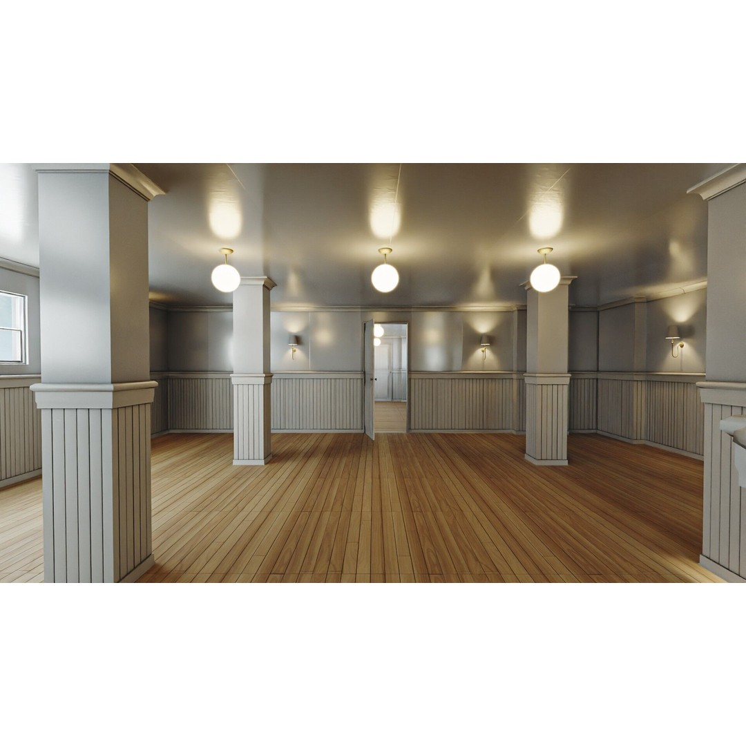 Modular Interior Pack 3D Model – Low-Poly Game Asset, PBR Textures - View 16