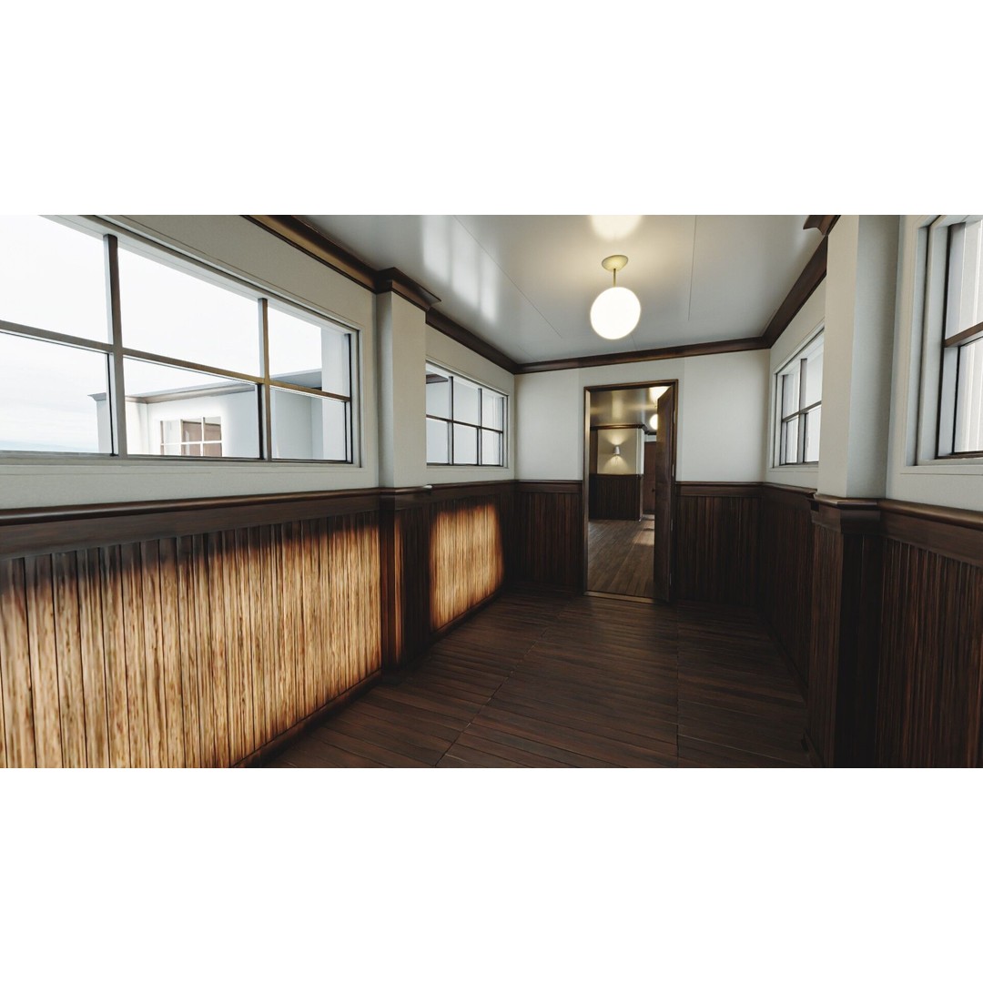 Modular Interior Pack 3D Model – Low-Poly Game Asset, PBR Textures - View 17