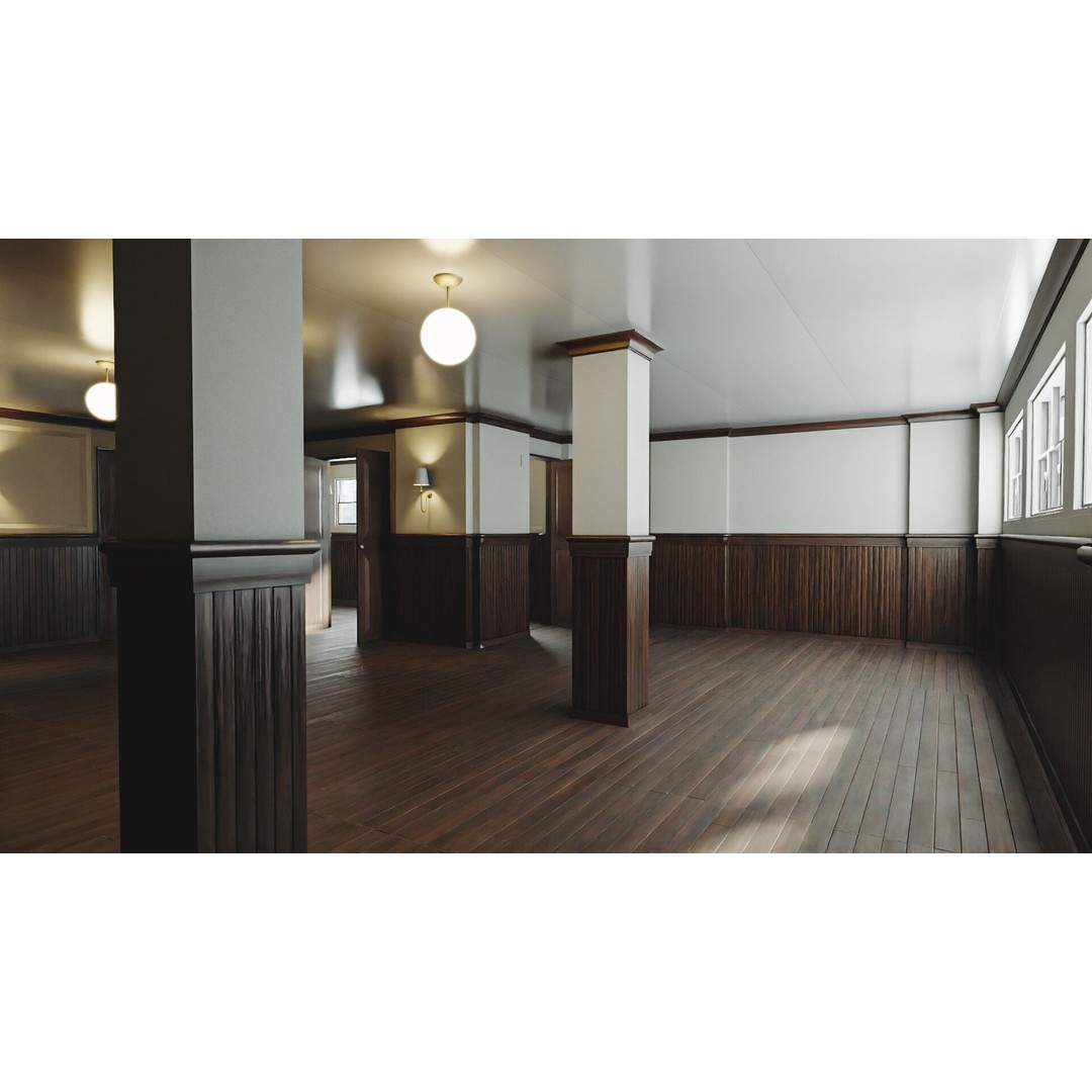 Modular Interior Pack 3D Model – Low-Poly Game Asset, PBR Textures - View 18