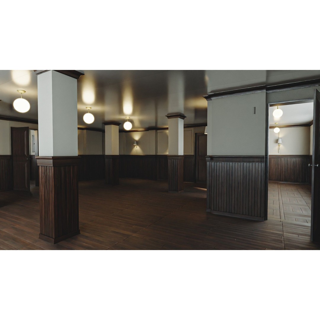 Modular Interior Pack 3D Model – Low-Poly Game Asset, PBR Textures - View 20