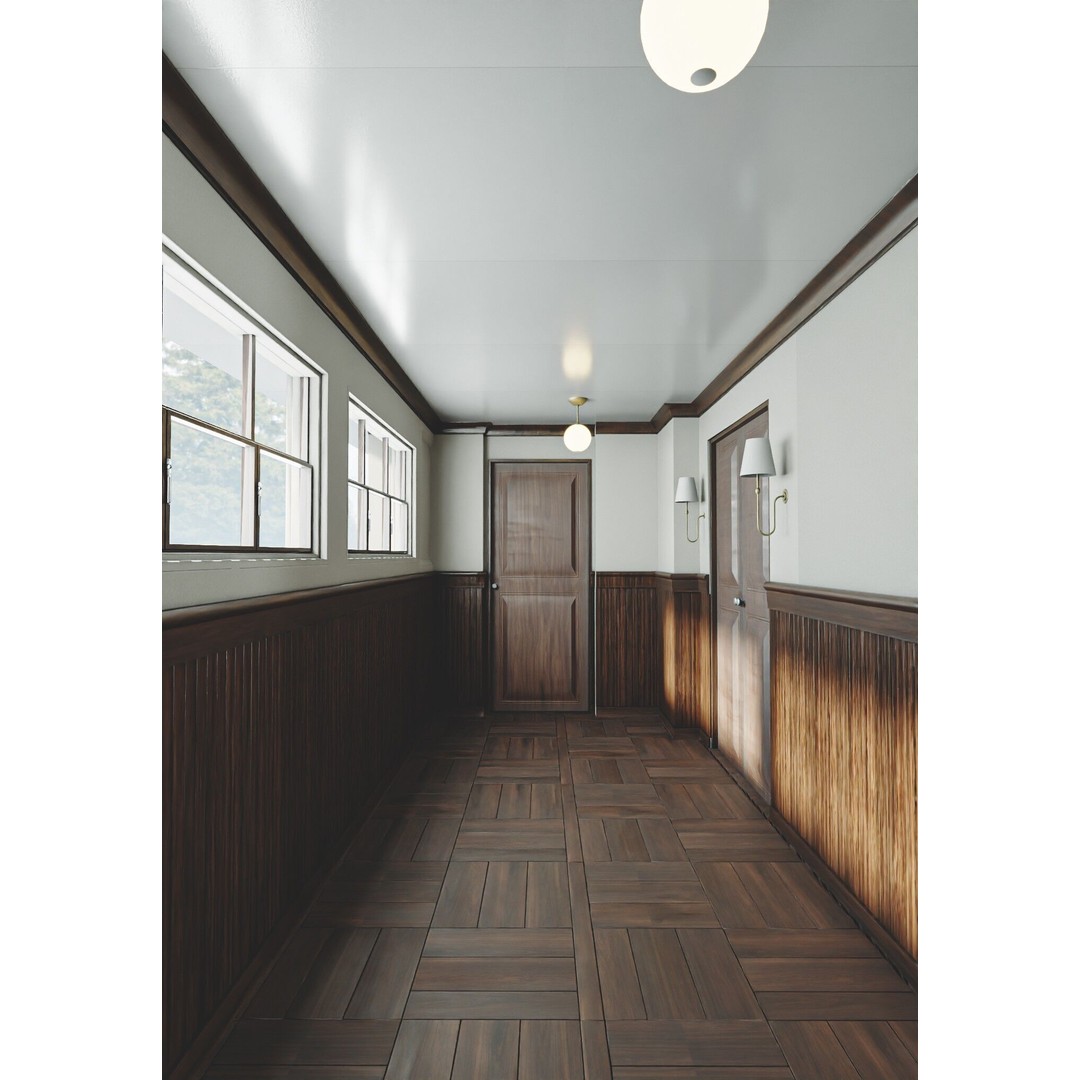 Modular Interior Pack 3D Model – Low-Poly Game Asset, PBR Textures - View 21