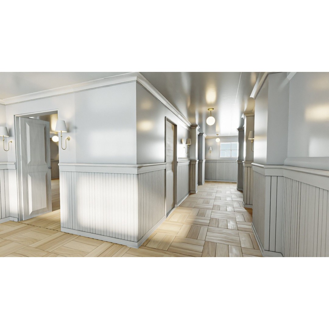 Modular Interior Pack 3D Model – Low-Poly Game Asset, PBR Textures - View 23