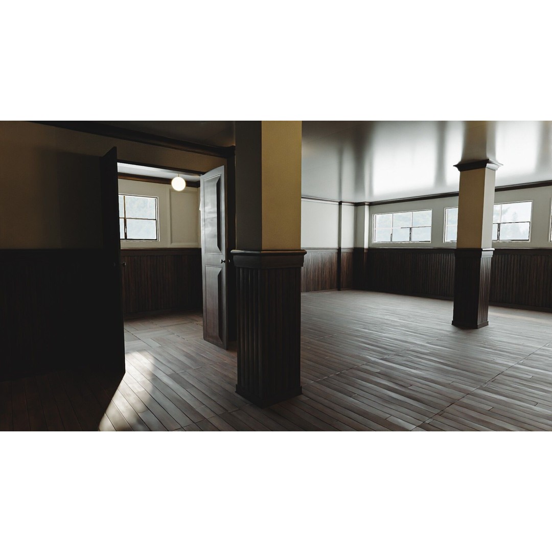 Modular Interior Pack 3D Model – Low-Poly Game Asset, PBR Textures - View 27