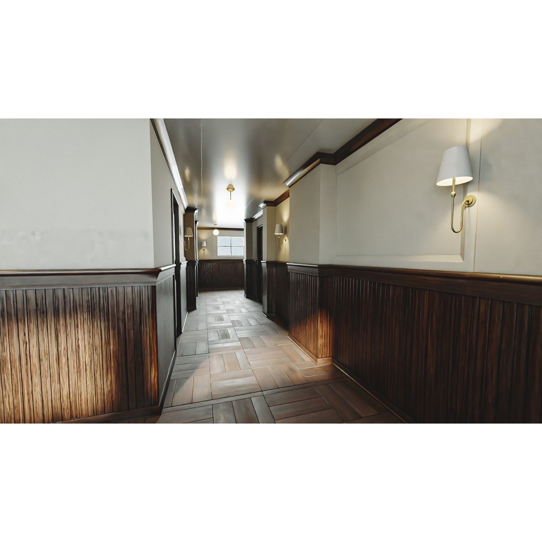 Modular Interior Pack 3D Model – Low-Poly Game Asset, PBR Textures - View 28