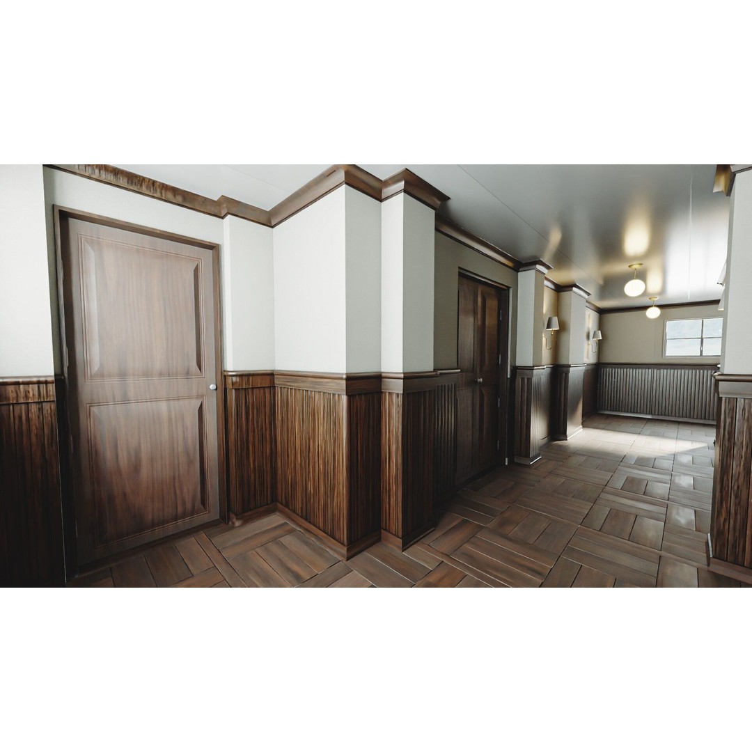 Modular Interior Pack 3D Model – Low-Poly Game Asset, PBR Textures - View 29