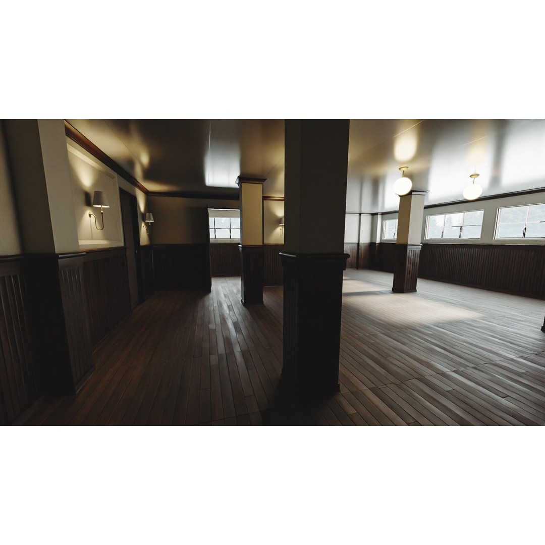 Modular Interior Pack 3D Model – Low-Poly Game Asset, PBR Textures - View 32