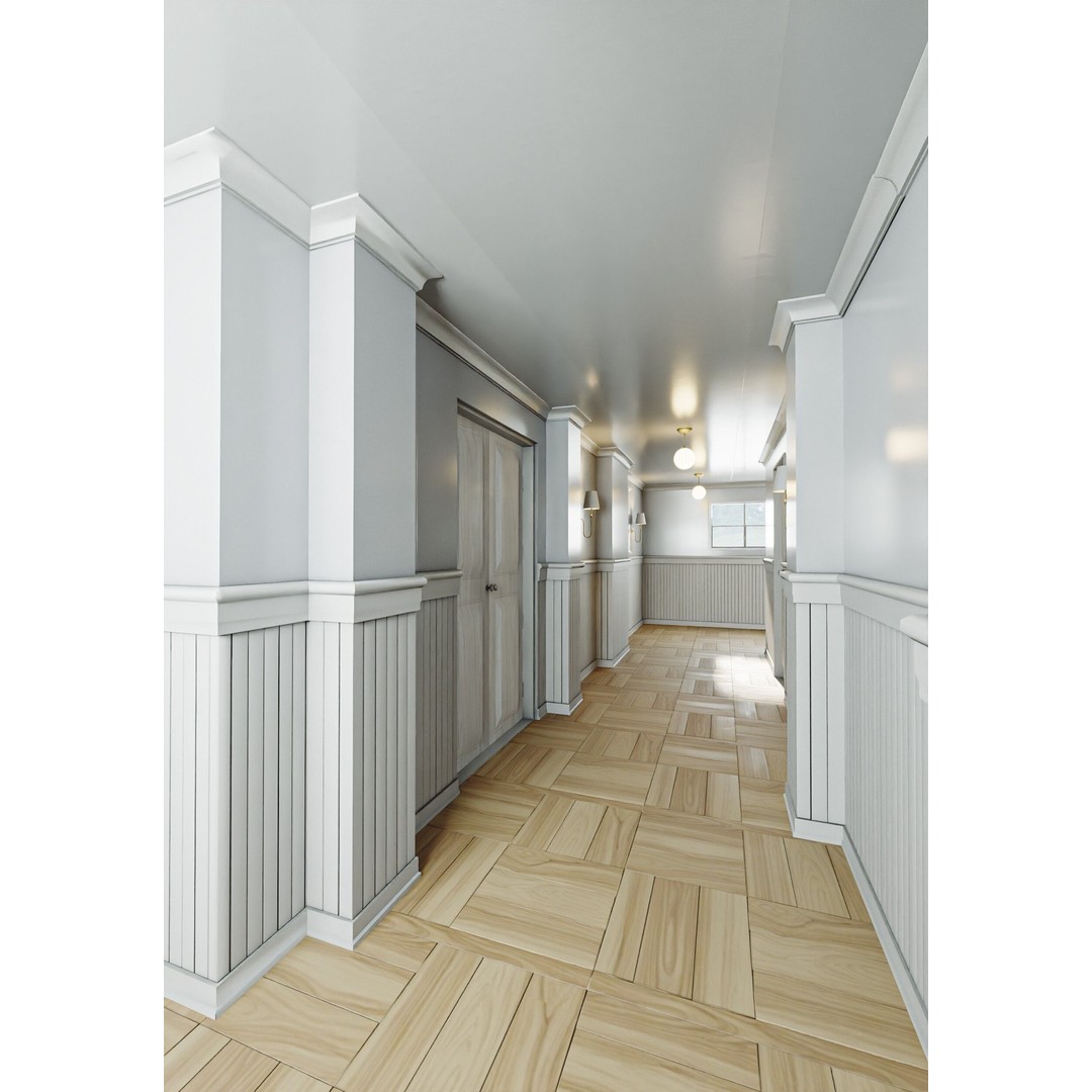 Modular Interior Pack 3D Model – Low-Poly Game Asset, PBR Textures - View 4