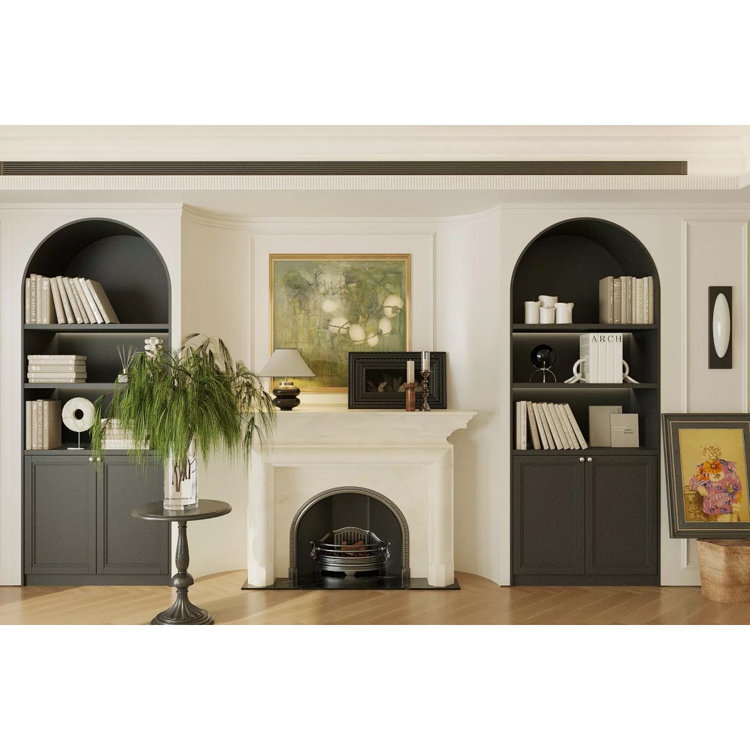 French Retro Style Living Room 3D Model – PBR Textures, Game-Ready Formats - View 3