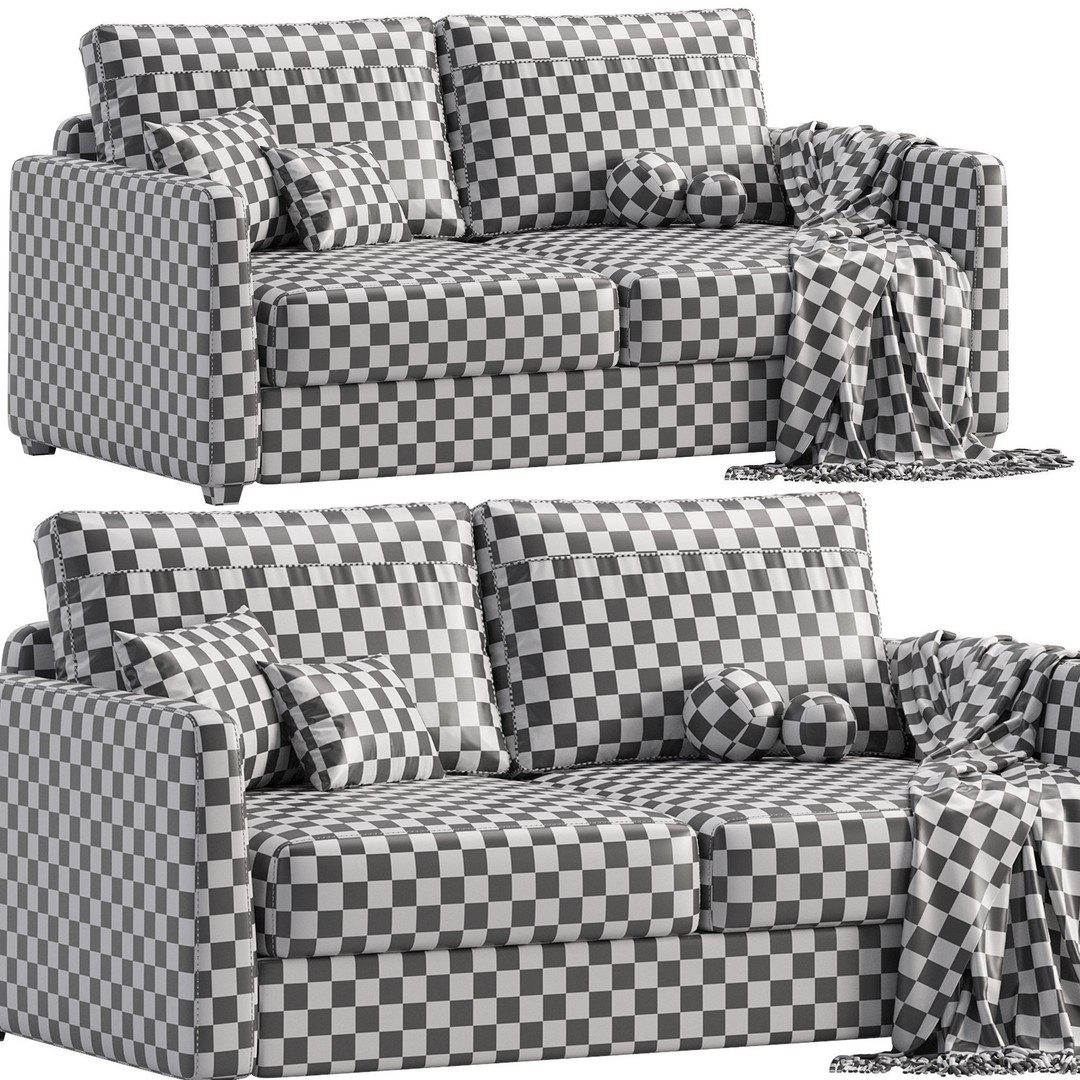 Brookville Sofa 3D Model – High Poly Furniture Asset, FBX, OBJ