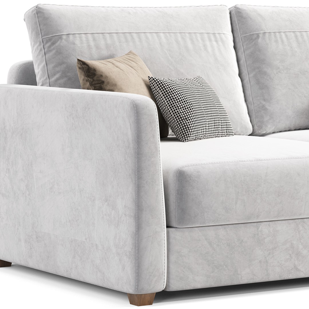 Brookville Sofa 3D Model – High Poly Furniture Asset, FBX, OBJ - View 6