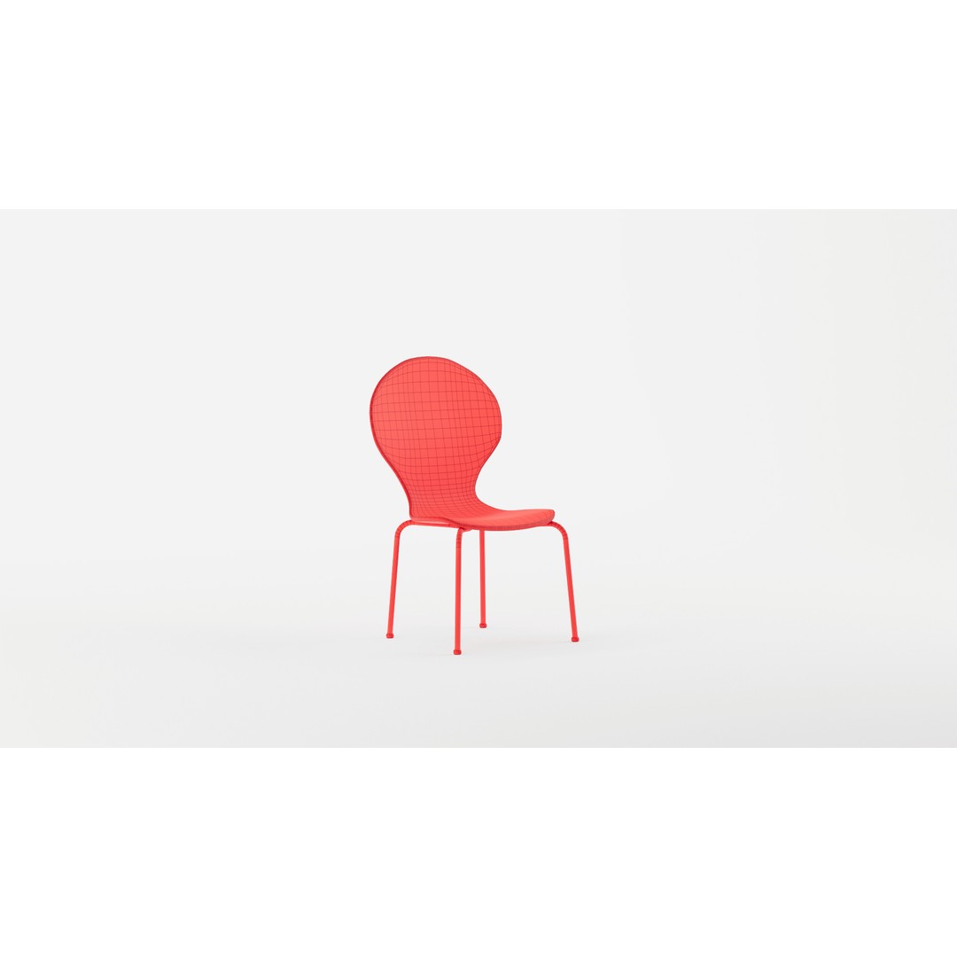 Scoop Play Chair 3D Model – Modern Furniture PBR Design, FBX & Blender
