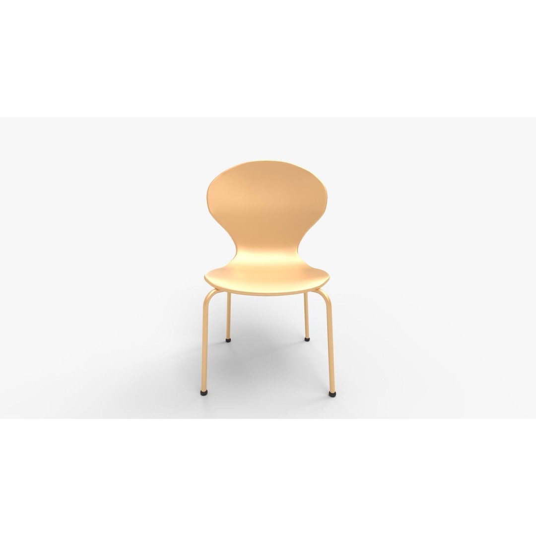 Scoop Play Chair 3D Model – Modern Furniture PBR Design, FBX & Blender - View 10