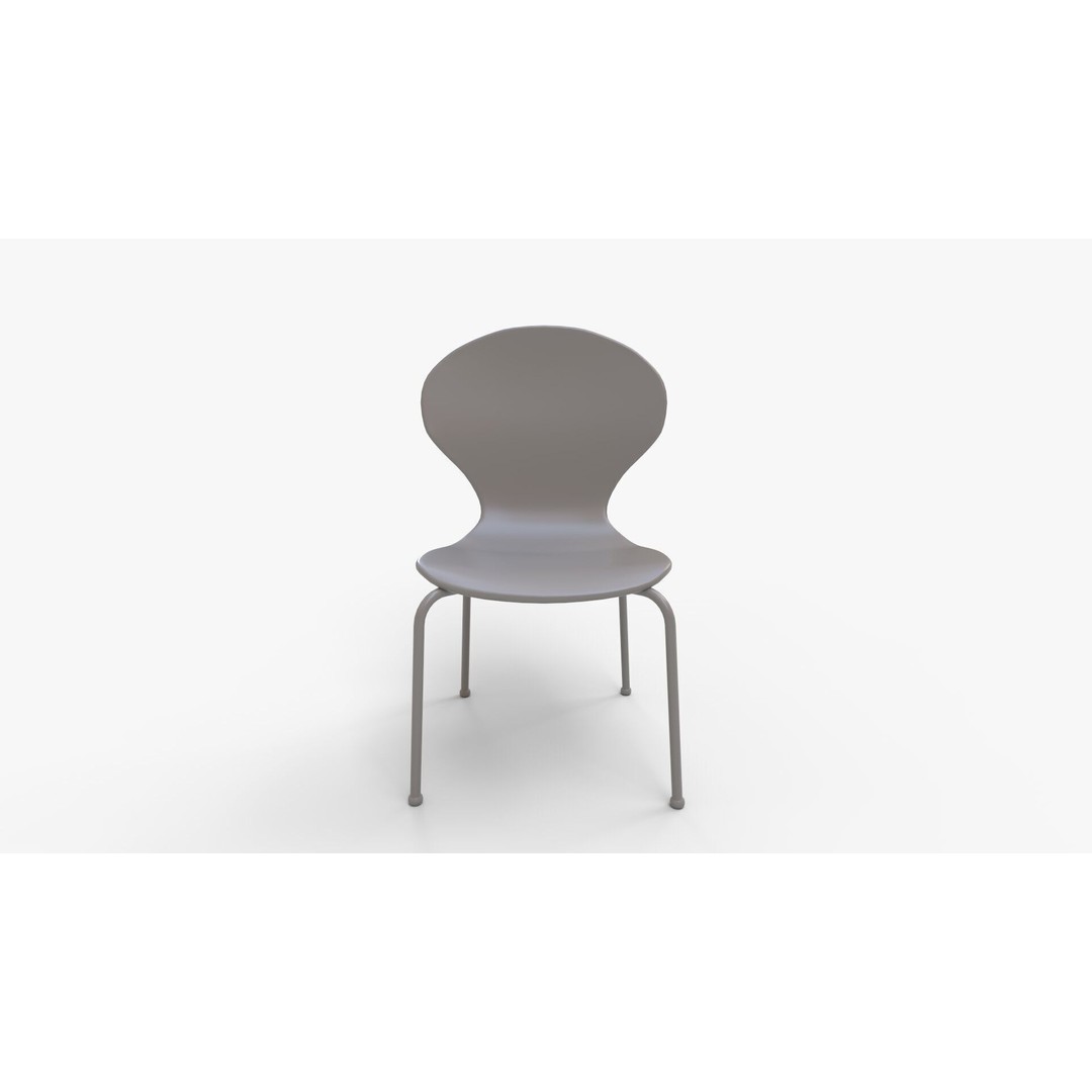 Scoop Play Chair 3D Model – Modern Furniture PBR Design, FBX & Blender - View 11