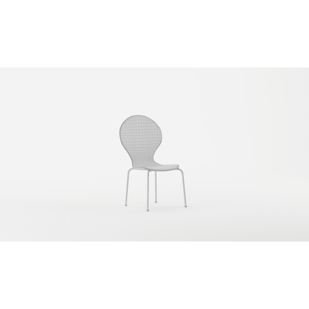 Scoop Play Chair 3D Model – Modern Furniture PBR Design, FBX & Blender - View 12
