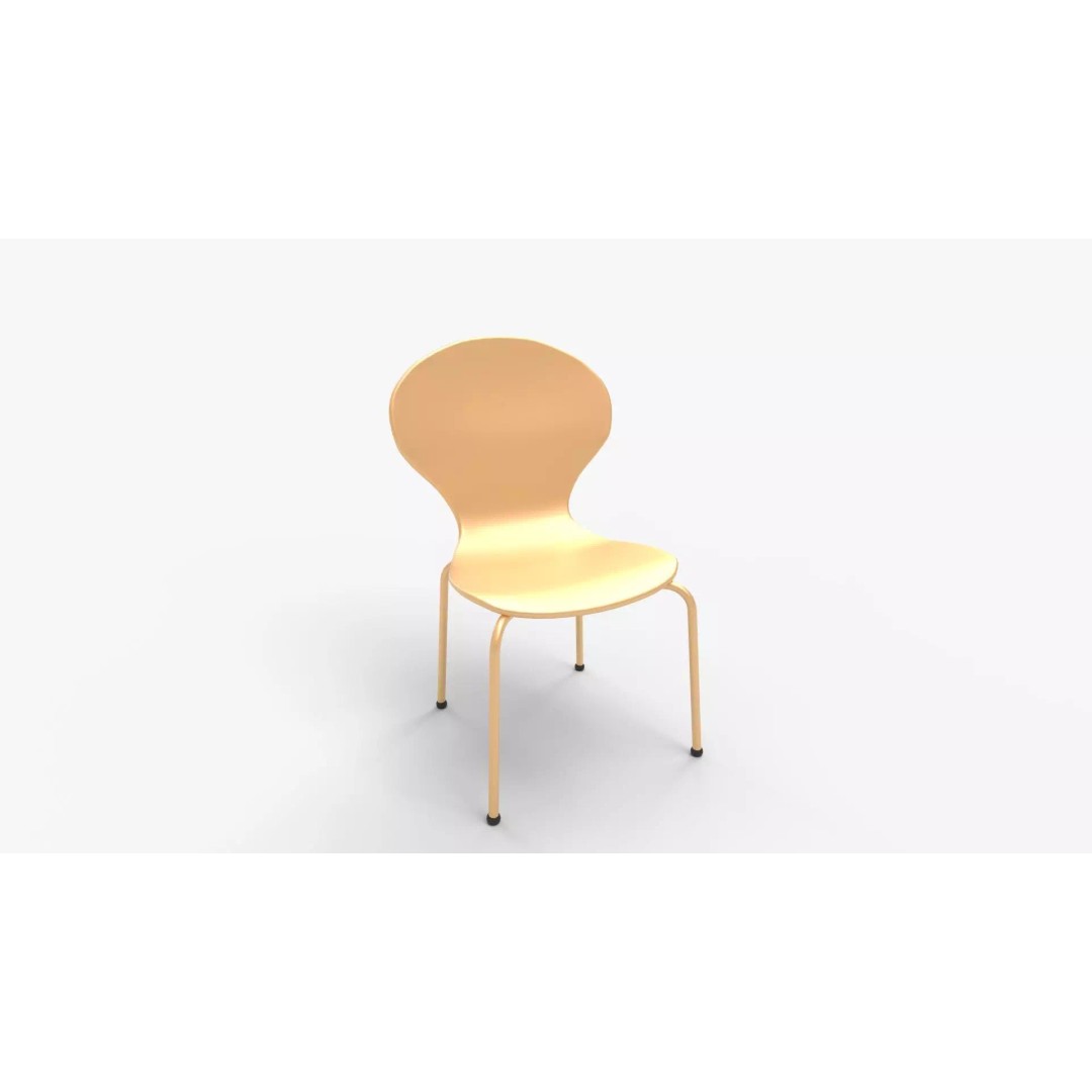 Scoop Play Chair 3D Model – Modern Furniture PBR Design, FBX & Blender - View 2
