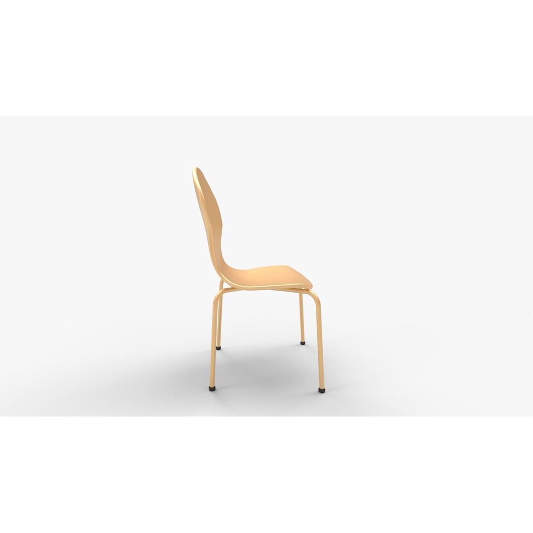 Scoop Play Chair 3D Model – Modern Furniture PBR Design, FBX & Blender - View 3