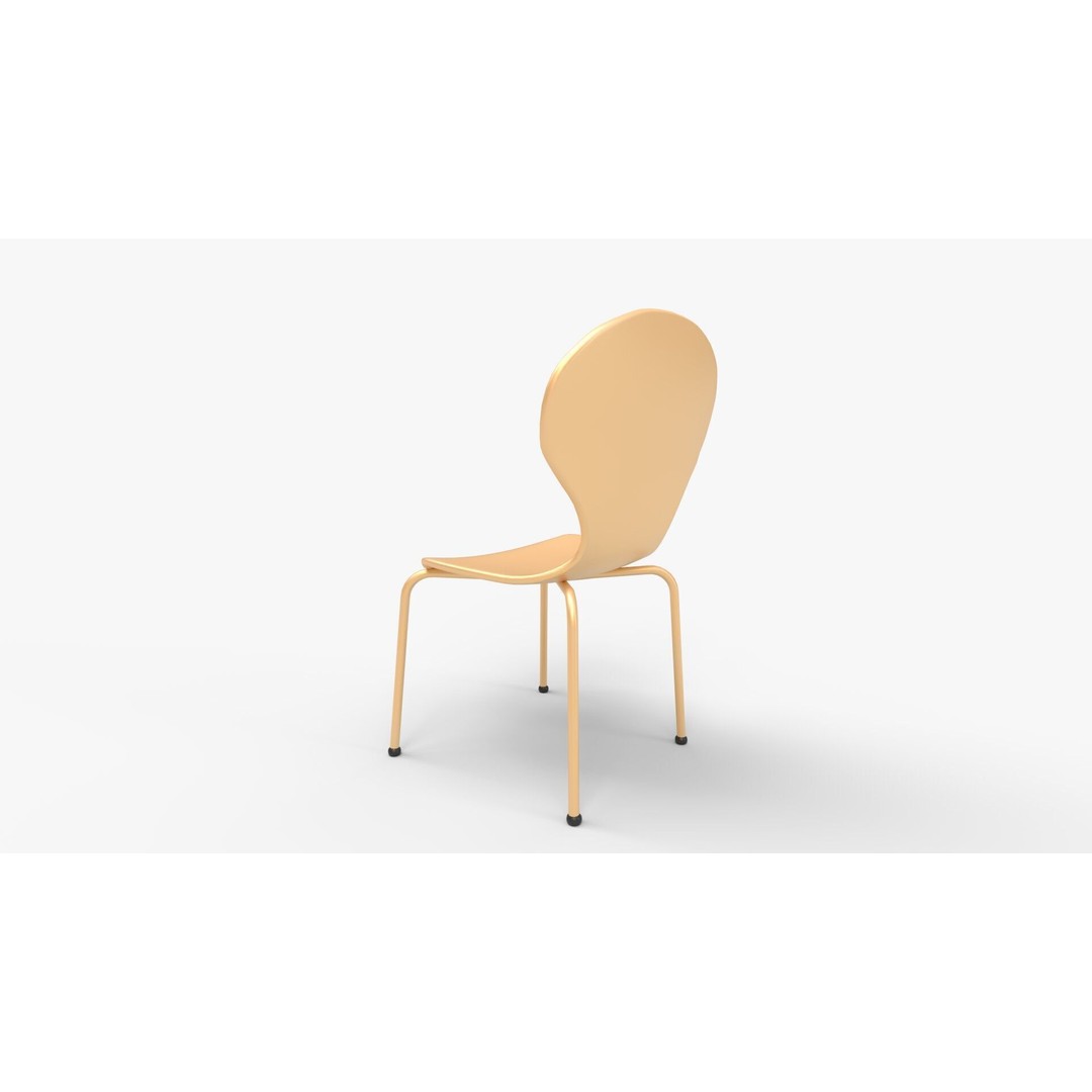 Scoop Play Chair 3D Model – Modern Furniture PBR Design, FBX & Blender - View 6
