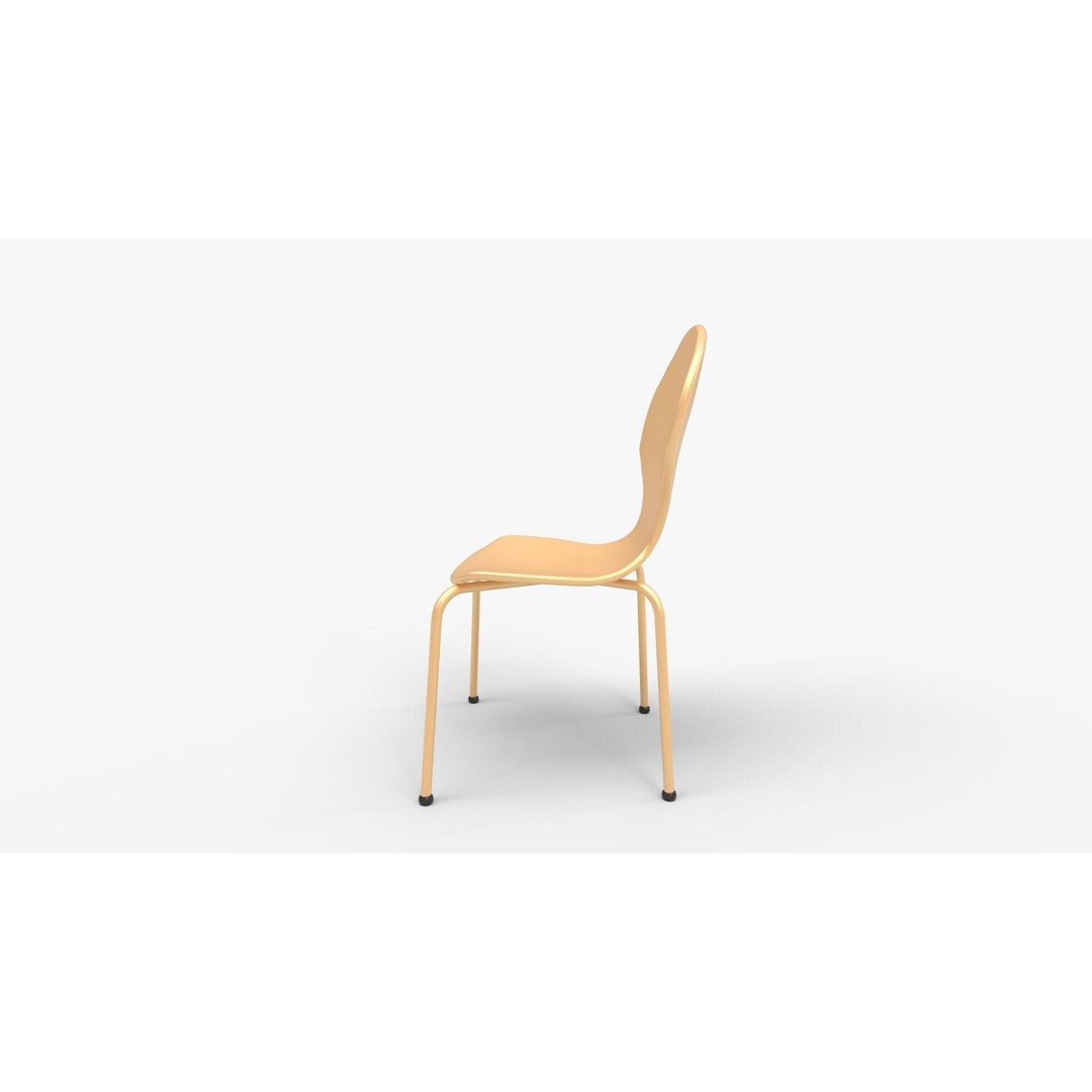 Scoop Play Chair 3D Model – Modern Furniture PBR Design, FBX & Blender - View 7