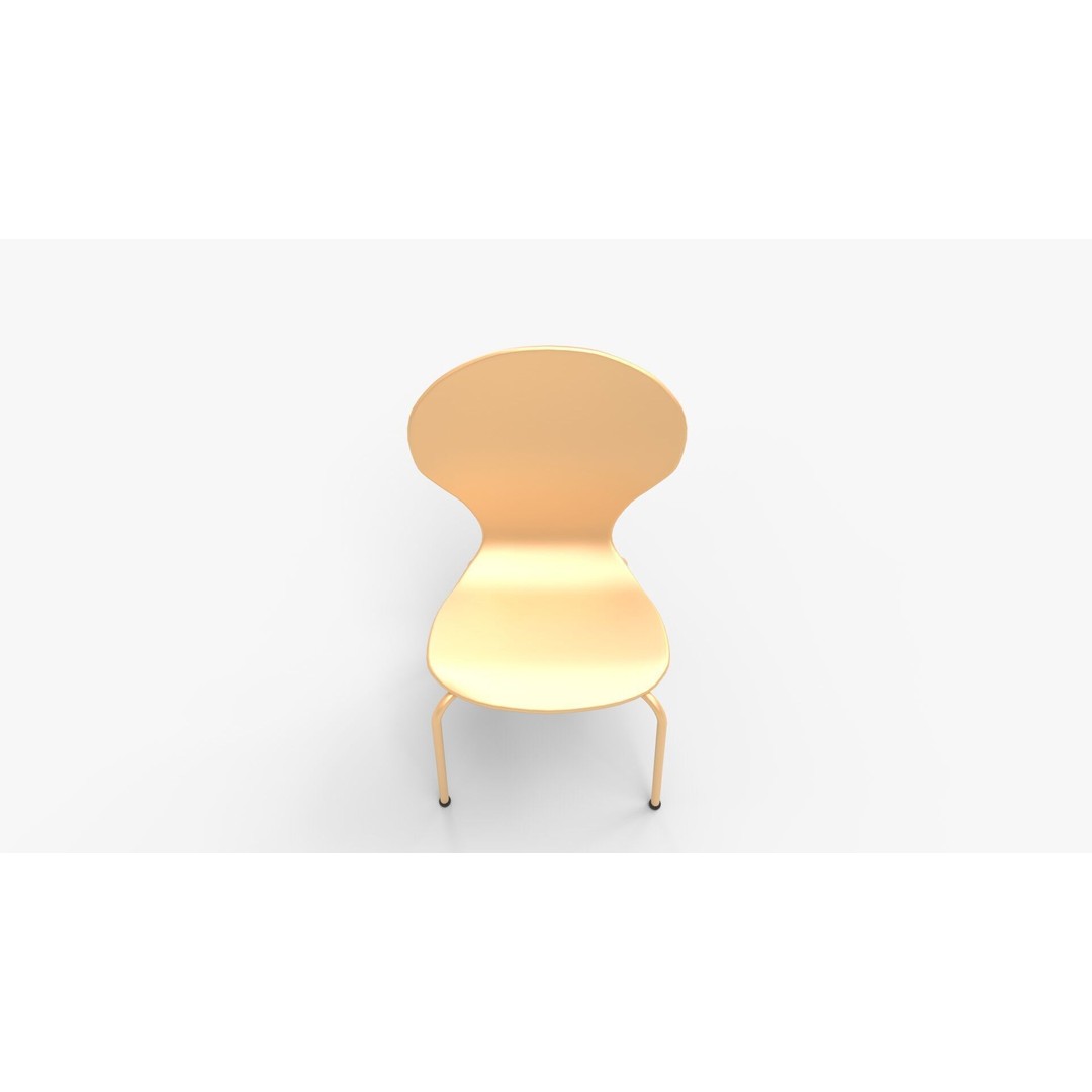 Scoop Play Chair 3D Model – Modern Furniture PBR Design, FBX & Blender - View 9