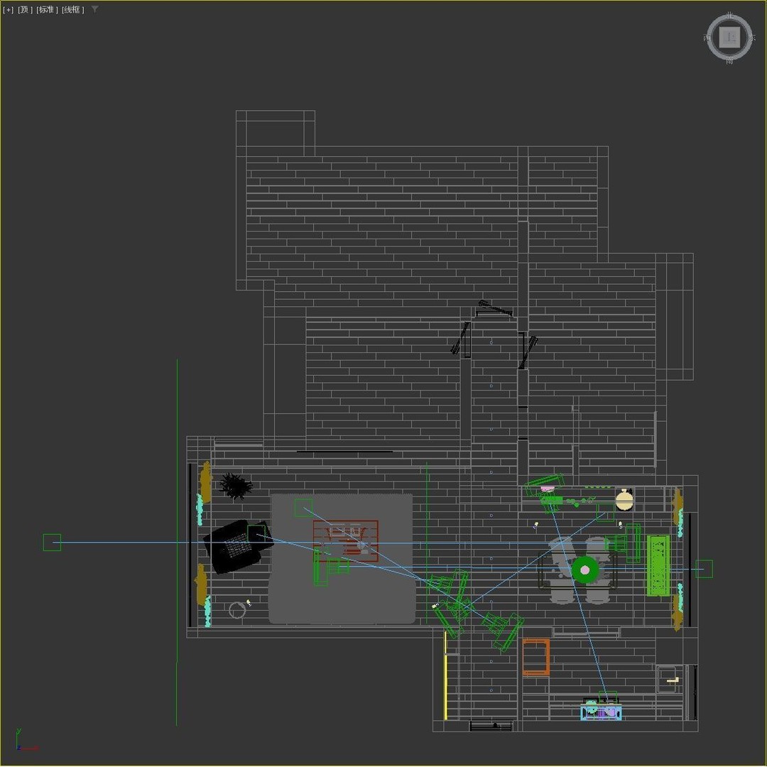 Living Room 3D Model – Modern Interior Scene, FBX, OBJ Formats