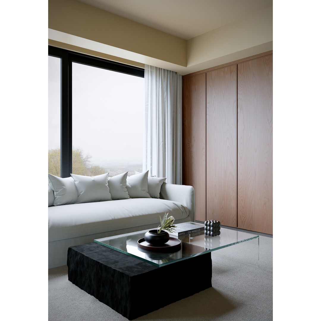 Apartment Interior Scenes 3D Model – Complete Living Room Setup, FBX - View 5