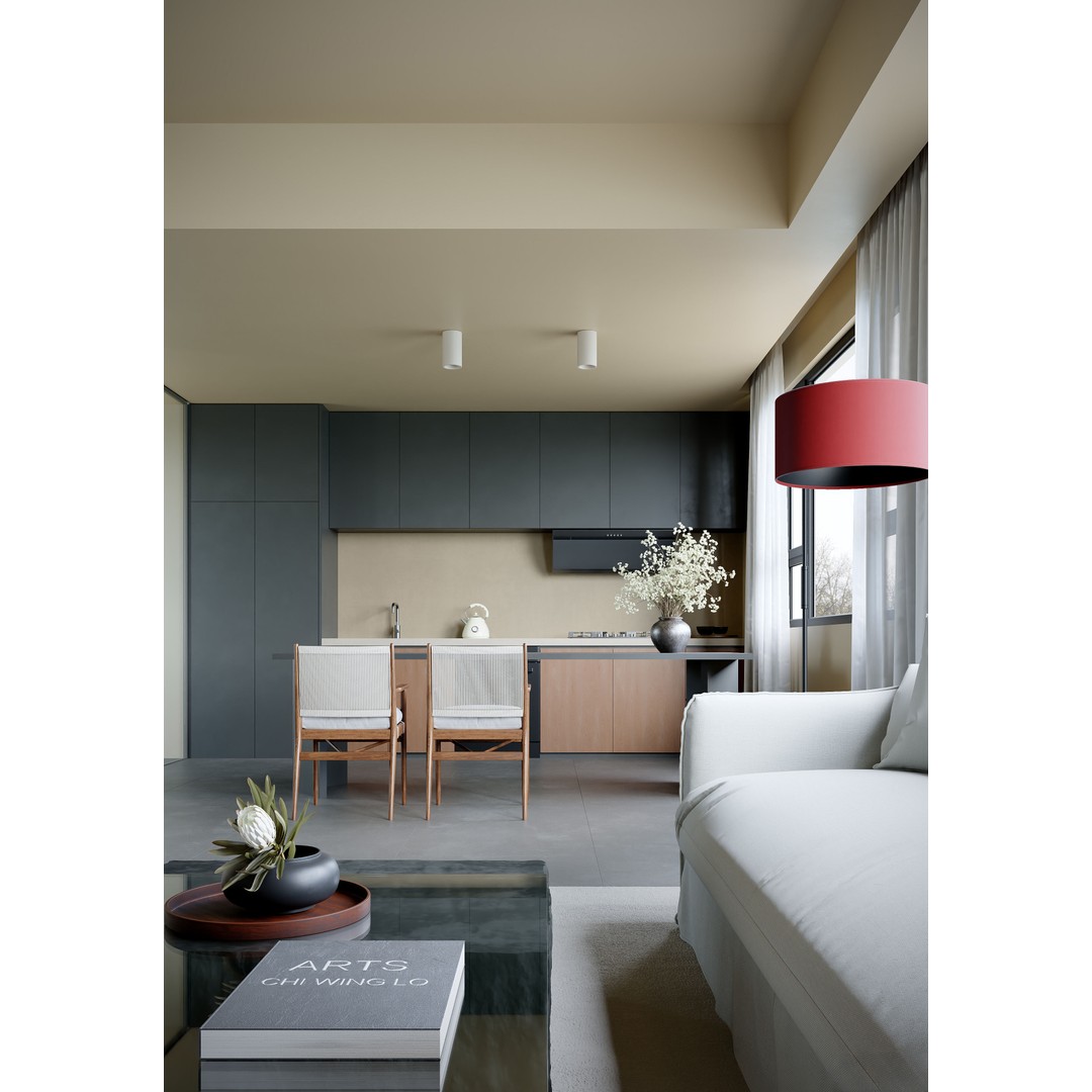 Apartment Interior Scenes 3D Model – Complete Living Room Setup, FBX - View 8