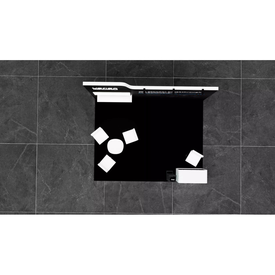 Booth 3D Model – Simple Modern Design, Adjustable Sizes, FBX - View 2
