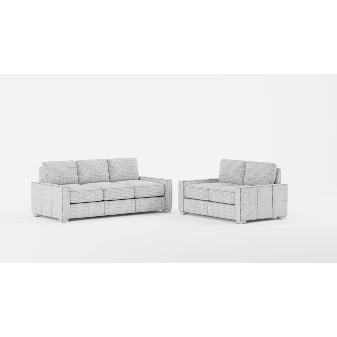 Albirdia Leather Sofa 3D Model – Contemporary Luxury Furniture, FBX