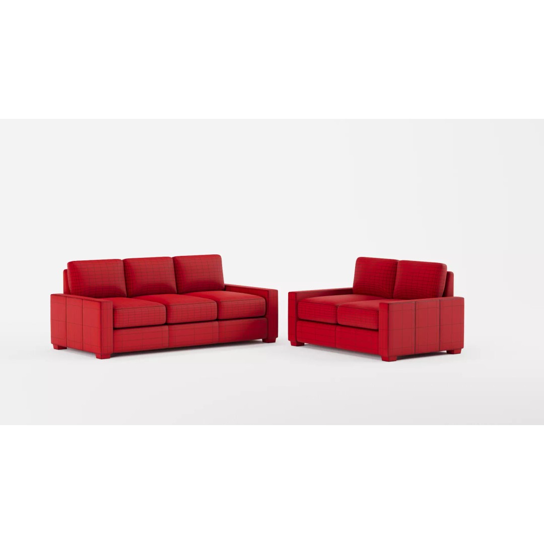 Albirdia Leather Sofa 3D Model – Contemporary Luxury Furniture, FBX - View 13