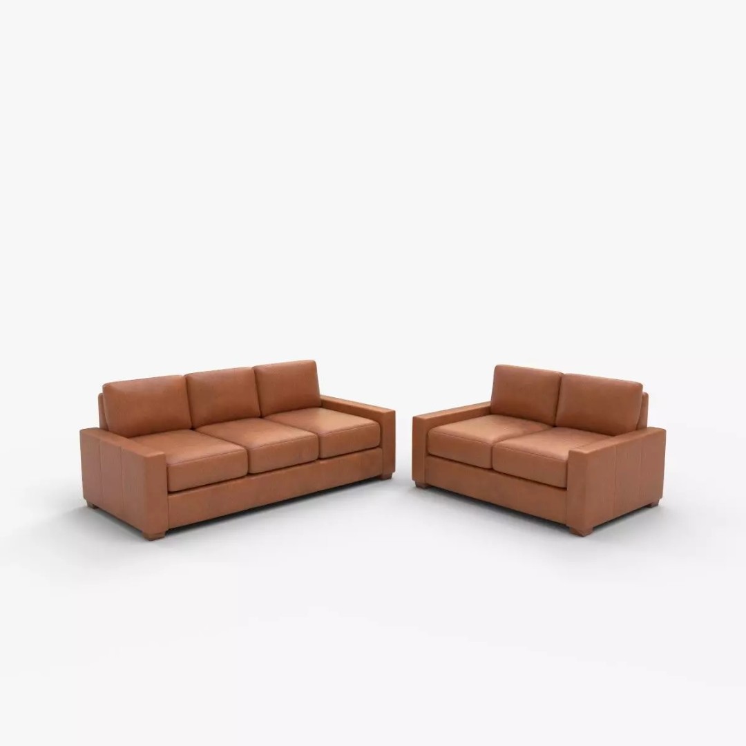 Albirdia Leather Sofa 3D Model – Contemporary Luxury Furniture, FBX - View 14