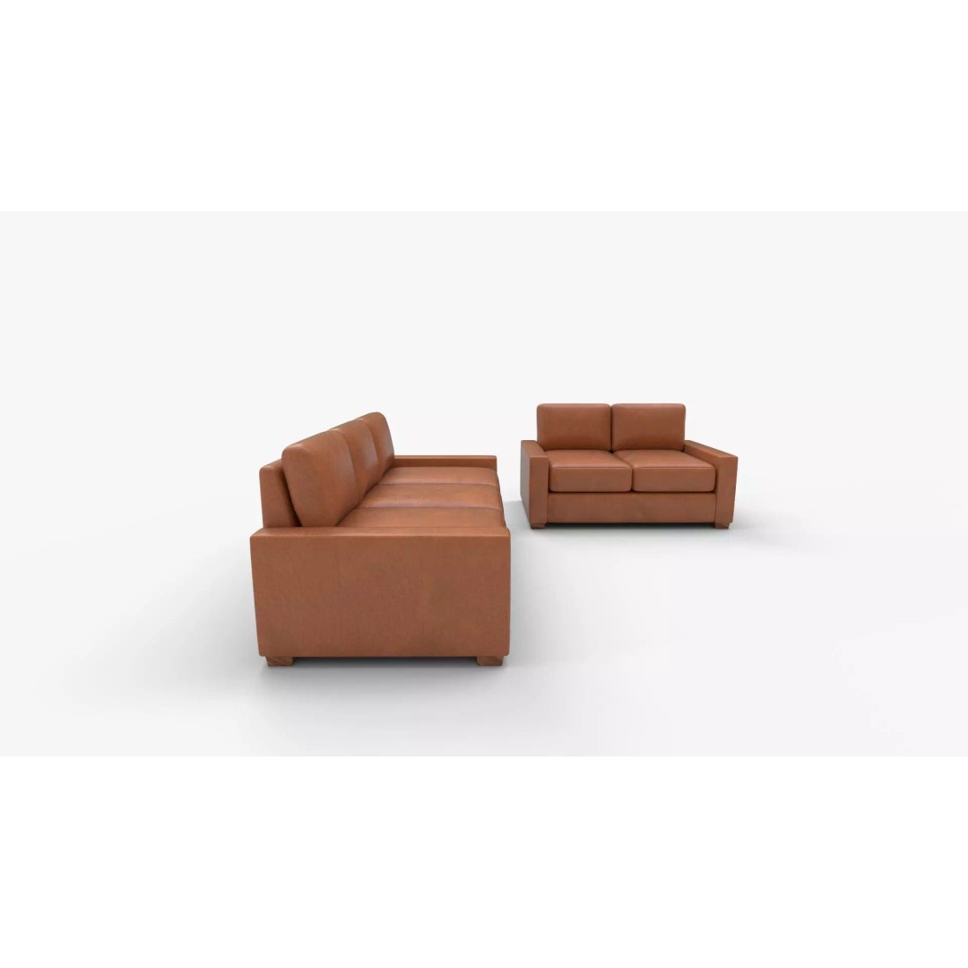 Albirdia Leather Sofa 3D Model – Contemporary Luxury Furniture, FBX - View 3