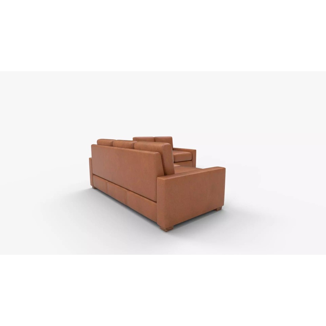 Albirdia Leather Sofa 3D Model – Contemporary Luxury Furniture, FBX - View 4