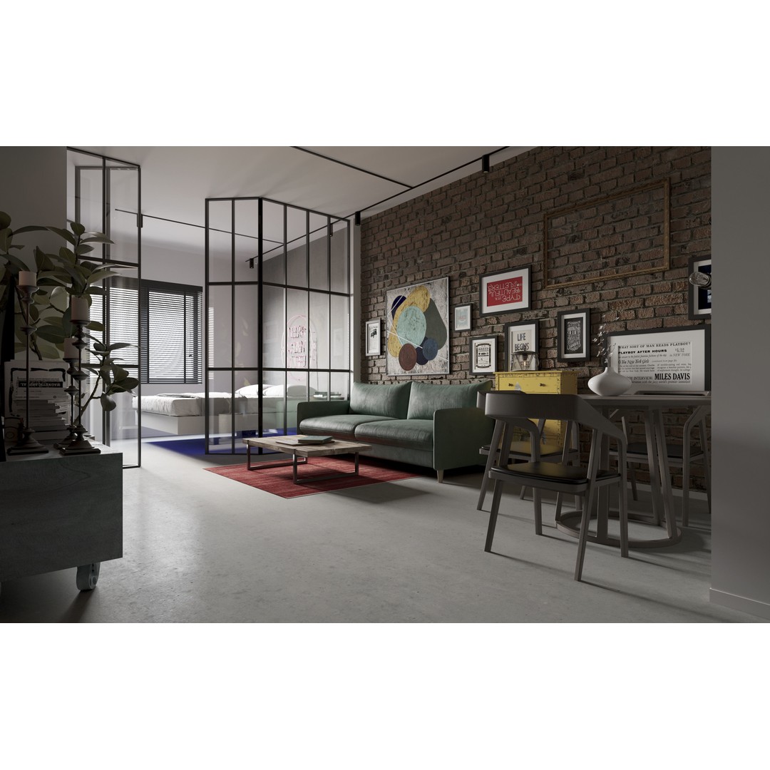 Loft House 3D Model – Realistic Interior Design with HDRI Lighting - View 3