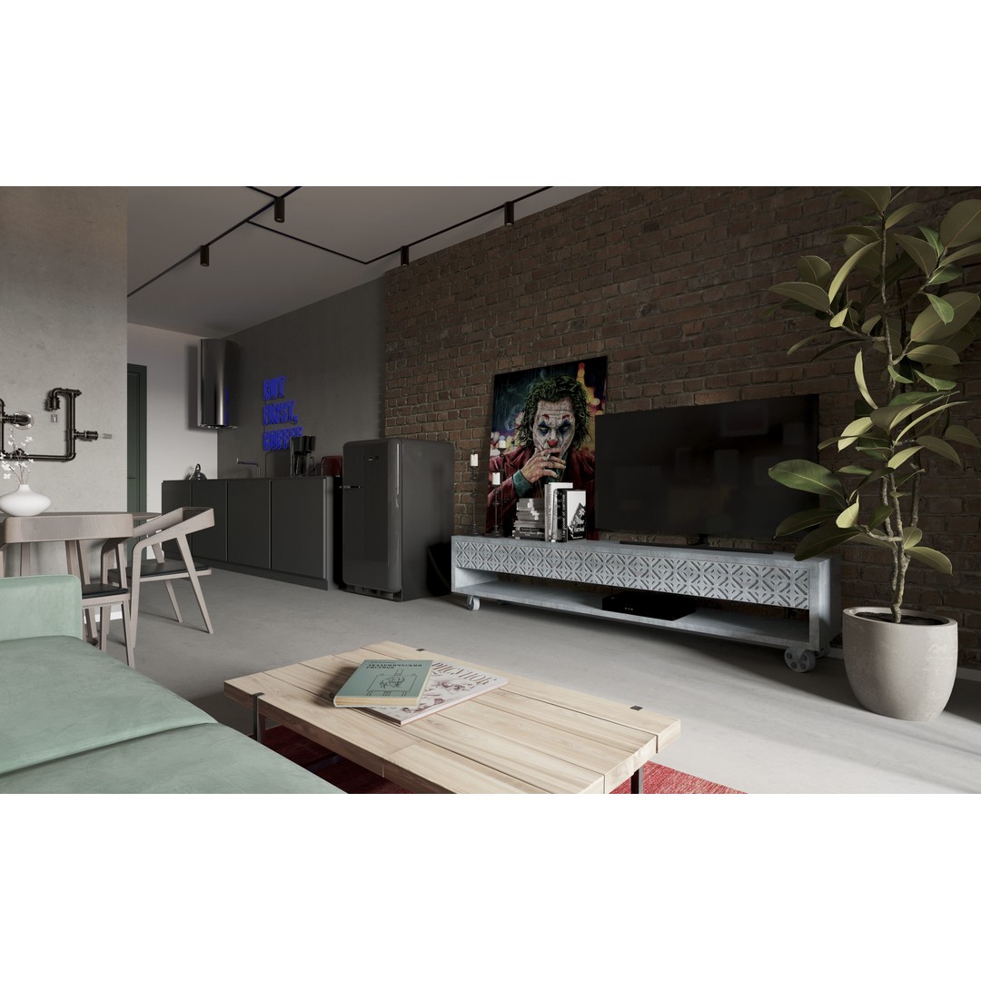 Loft House 3D Model – Realistic Interior Design with HDRI Lighting - View 4