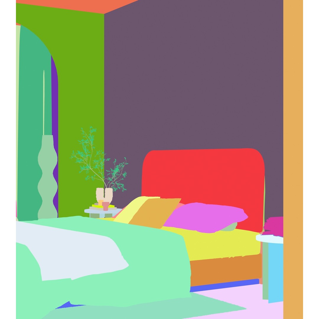 Comfortable Bedroom Interior Scene 3D Model – Detailed Design, FBX, OBJ - View 15