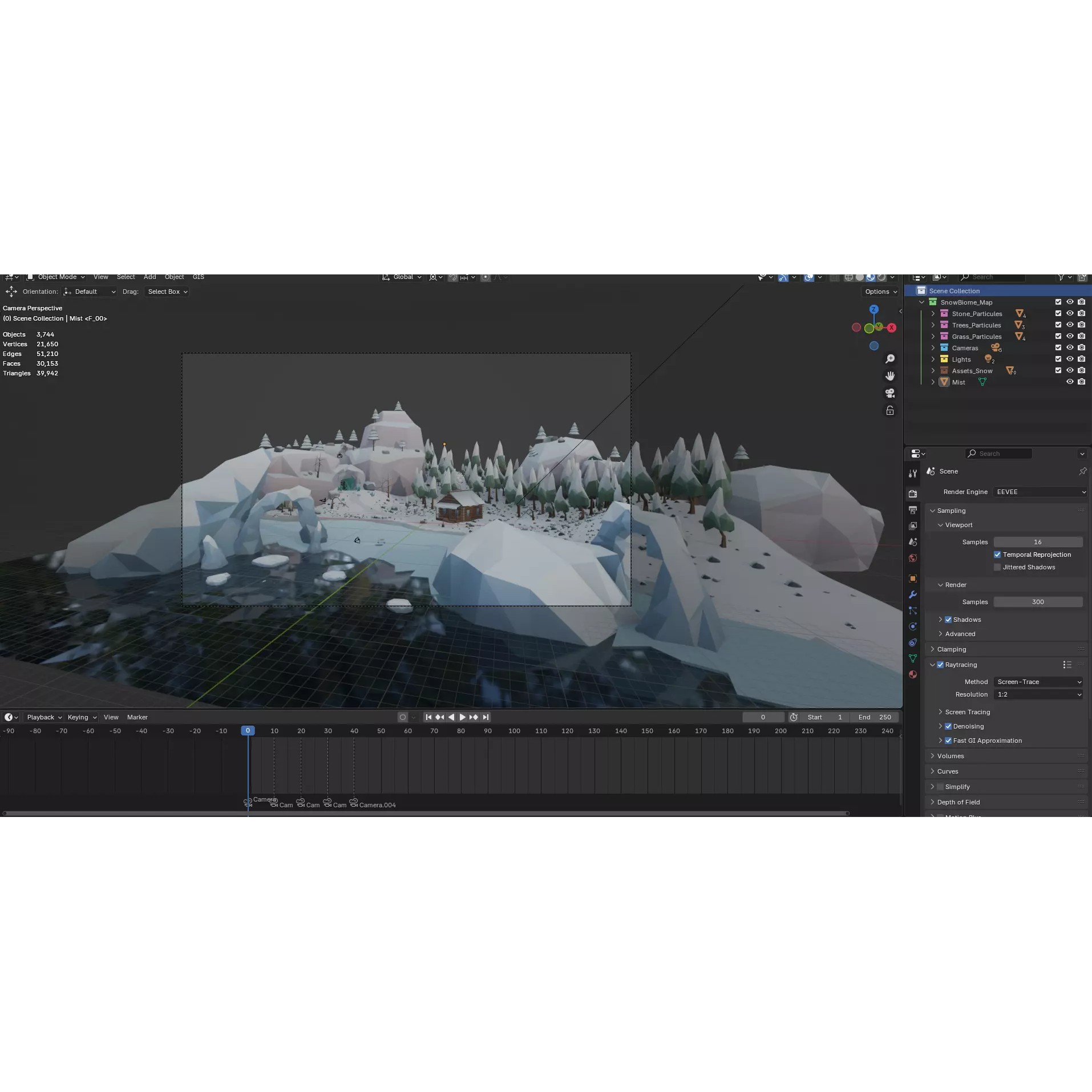 Low Poly Winter Environment Pack - Low-Poly Game-Ready 3D Model - View 14